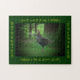 Chicken Dance vs. Turkey Trot Jigsaw Puzzle