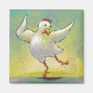Chicken dancer modern interpretive dancing fun art magnet