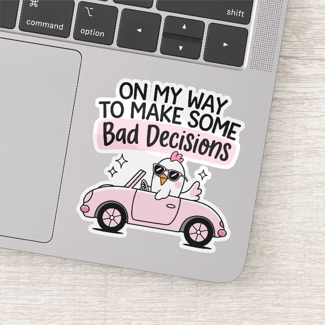 Chicken Driving  On My Way to Make Bad Decisions (Detail)