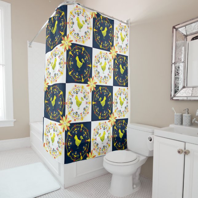Chicken easter folk pattern (In Situ)