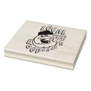 Chicken Egg Dealer Funny Rubber Stamp