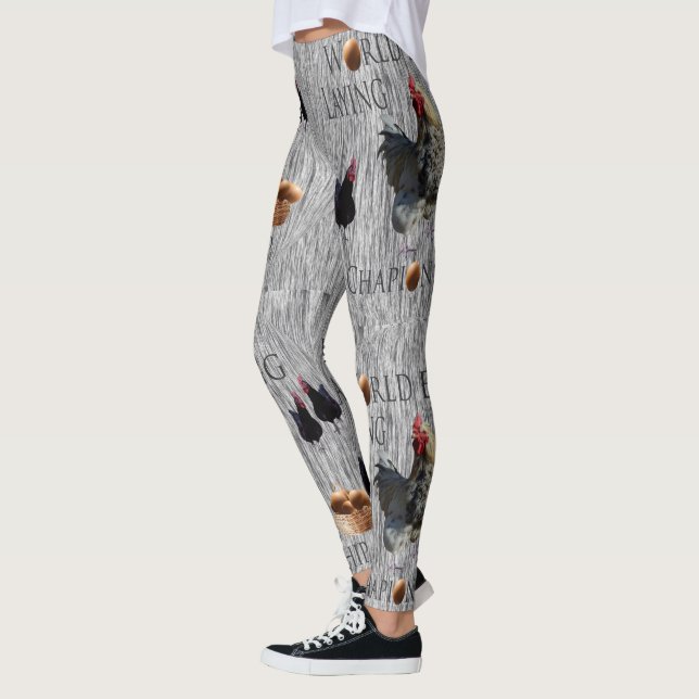 Chicken Egg Laying Championship, Leggings (Left)