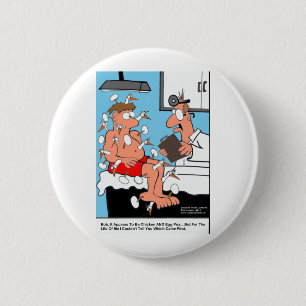 Chicken & Egg Pox Funny Medical Gifts & Cards 2 Inch Round Button