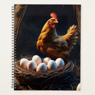 Chicken Eggs Calendar Planner