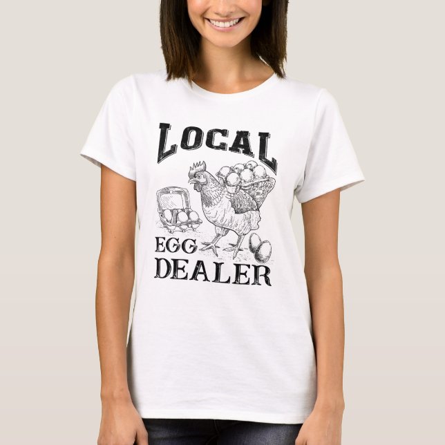 Chicken Eggs Funny Hen  T-Shirt (Front)