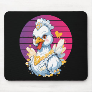 Chicken Elegant Jewellery Regal Queen Majestic Lux Mouse Pad