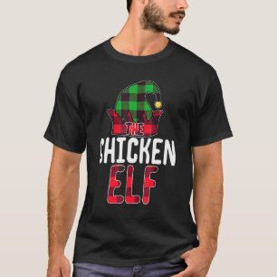 Chicken Elf Matching Family Group Christmas Party T-Shirt