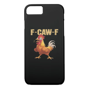 Chicken F-Caw-F Classic Funny Retro Case-Mate iPhone Case