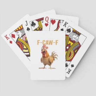 Chicken F-Caw-F Classic Playing Cards