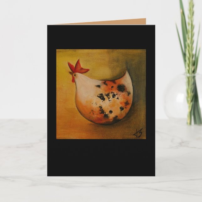 Chicken facing left card (Front)