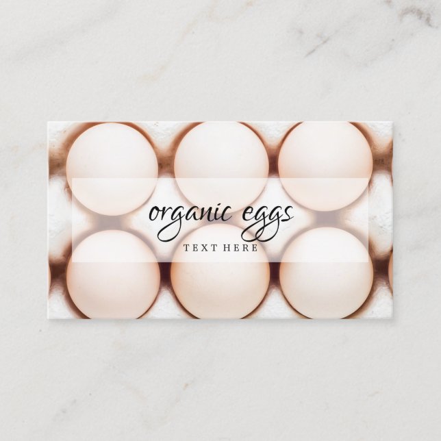 Chicken farm eggs business card (Front)