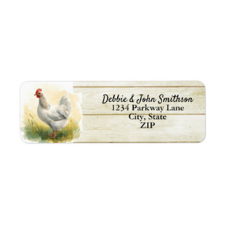 Chicken Farm Free Range Hobby Farm Return Address