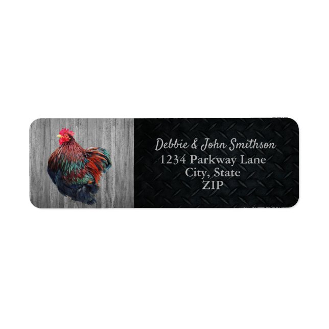 Chicken Farm Free Range Hobby Farm Return Address  (Front)