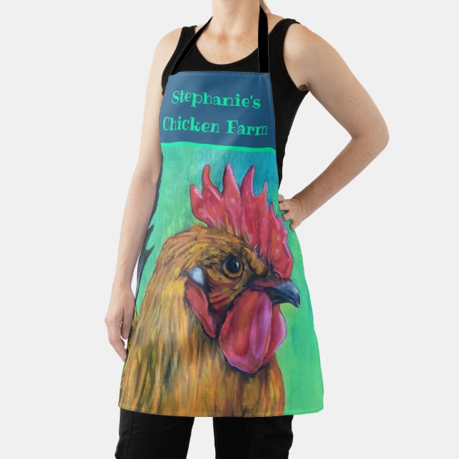 Chicken Farm Personalized  Apron (Insitu)
