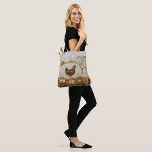 Chicken Farm Tote Bag Full Print