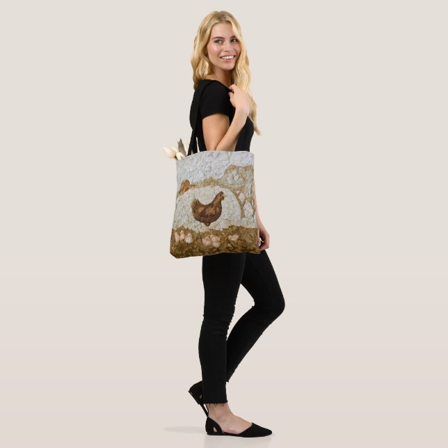 Chicken Farm Tote Bag Full Print (On Model)