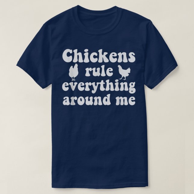 Chicken Farmer Chicken Lover Rooster Hen Funny T-S T-Shirt (Design Front)
