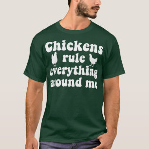 Chicken Farmer Chicken Lover Rooster Hen Funny T-Shirt