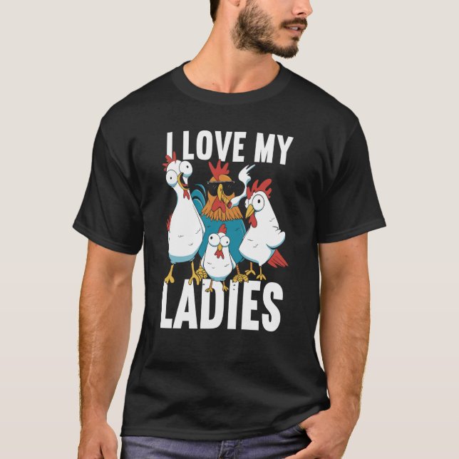 Chicken Farmer Chicken Whisper Farm Animal Poultry T-Shirt (Front)