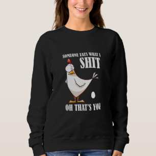 Chicken Farmer Rooster Woman Girl Agriculture Chic Sweatshirt