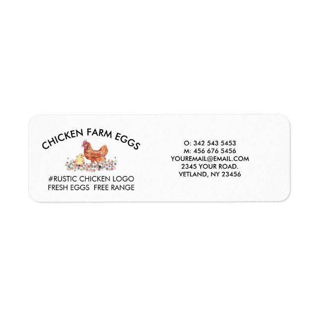 Chicken Farmhouse Agriculture Fresh Eggs (Devant)