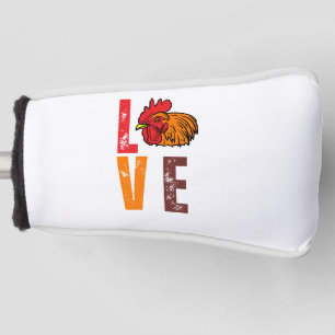 Chicken Farming - Hen Rooster Lover Chicken Farmer Golf Head Cover