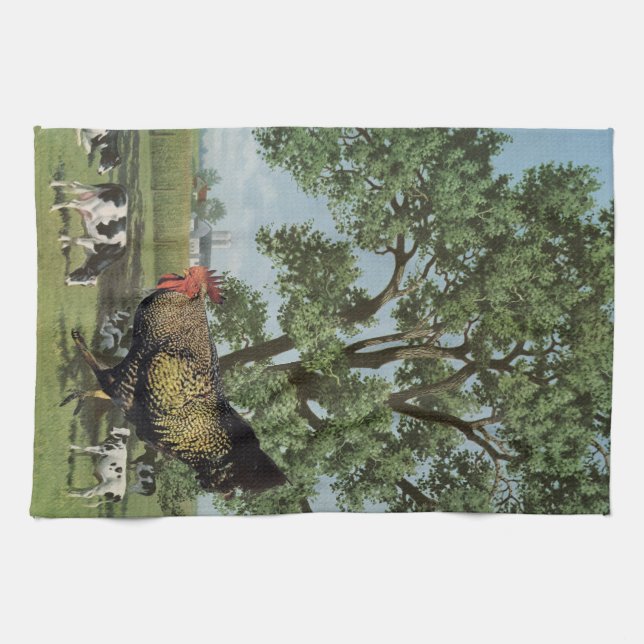 Chicken feed - kitchen towel (Horizontal)