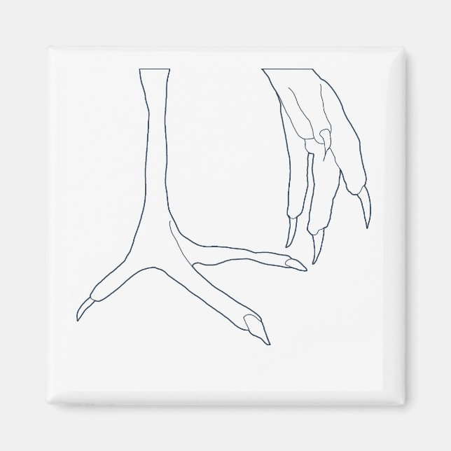 chicken feet magnet (Front)
