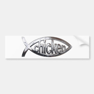 Chicken Fish Bumper Sticker