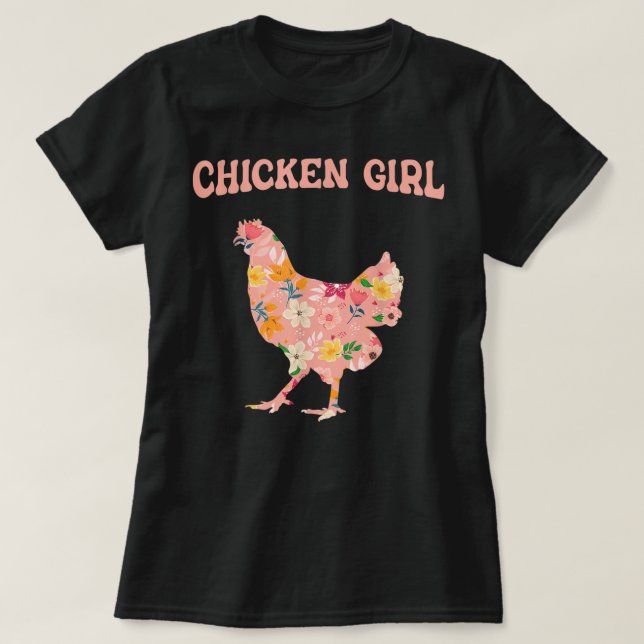Chicken Flock Egg Hen Farmer Grower Backyard  T-Shirt (Design Front)