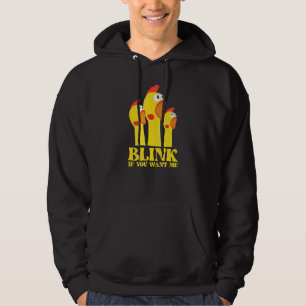 Chicken For Men Blink If You Want Me Hoodie
