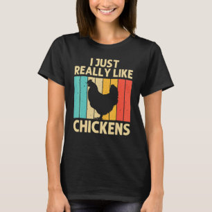 Chicken For Men Women Farmer Chicken Farm Hen T-Shirt