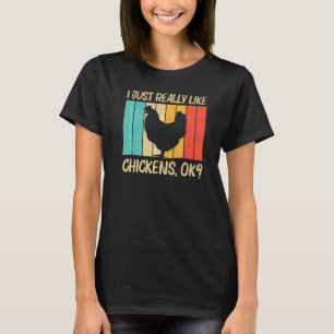 Chicken For Men Women Farmer Chicken Farm Hen T-Shirt