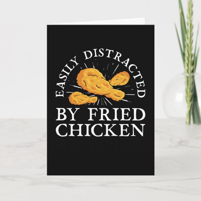 Chicken Fried Food Saying Card (Front)