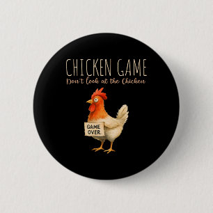 Chicken Game Funny Rooster Design 2 Inch Round Button