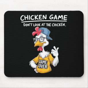Chicken Game Humorous Family Tee - Uni-adults &amp Mouse Pad