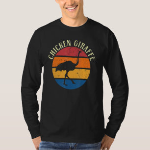 Chicken Giraffe Ostrich Animal Flightless Bird T-Shirt