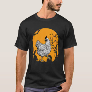 Chicken Graveyard Lazy Halloween Costume Farm Ani T-Shirt