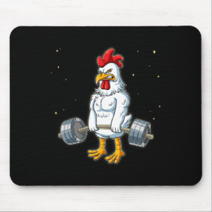 Chicken Gym Weight Training Deadlift Mouse Pad