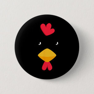 Chicken Halloween Costume Fun Kids Adults 2 Inch Round Button
