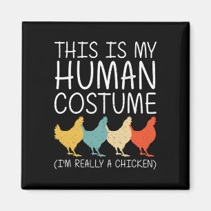 Chicken Halloween Human Costume Hen Fowl Easy Diy Magnet