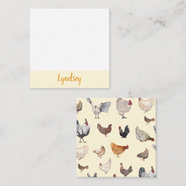 Chicken Happy Notecards (Front/Back)