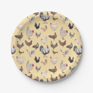 Chicken Happy Paper & Party Plates