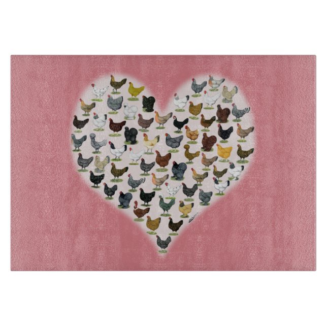 Chicken Heart Cutting Board (Front)