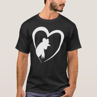 Chicken Heart Merch - For Chicken Farmers T-Shirt