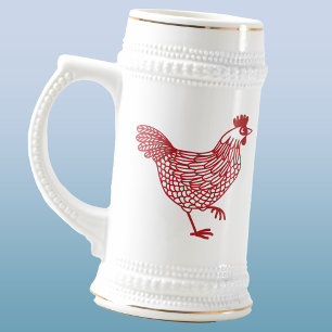 Chicken Hen Beer Stein