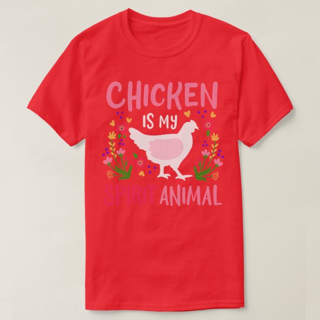 Chicken Hen Farmer T-Shirt (Design Front)