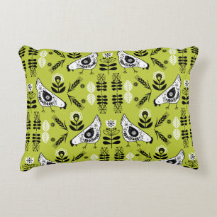 Chicken Hen Folk Art Accent Pillow