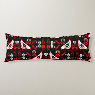 Chicken Hen Folk Art Body Pillow