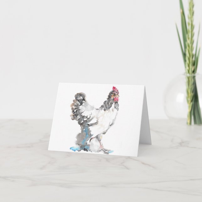Chicken Hen greetings card (Front)
